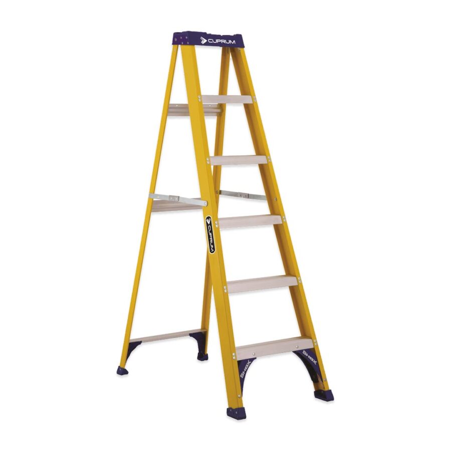 CUPRUM ESCALERA TIJERA 440LB 6' FV AMARILLLA – SKU C-3115-06
