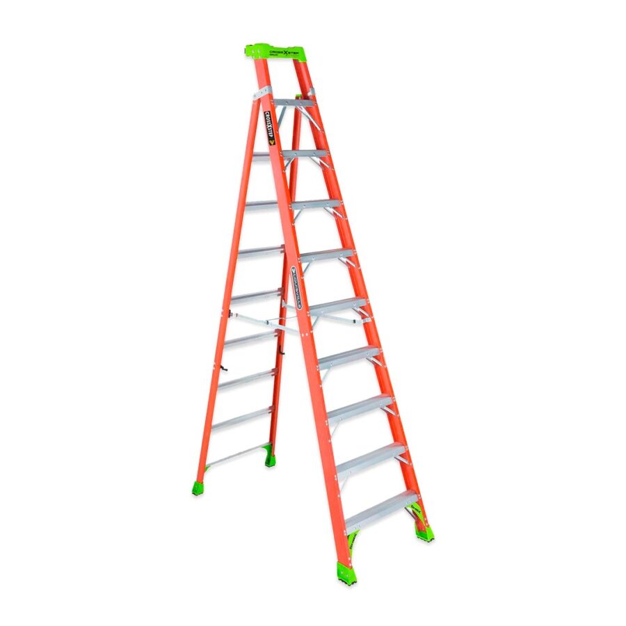 LOUISVILLE ESCALERA TIJERA 300LB 10' FV NARANJA – SKU FXS1510